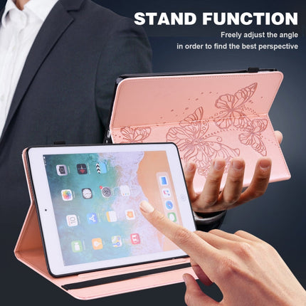 Embossed Butterfly Pattern Horizontal Flip Leather Tablet Case, For iPad mini 2024 / mini 6, For iPad Pro 11 2022 / 2021 / Air 4, For iPad 10.2 / Air 10.5 2019, For iPad mini 5 / 4 / 3 / 2 / 1