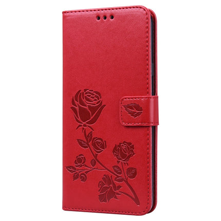 Rose Embossed Horizontal Flip PU Leather Case for Galaxy A10, with Holder & Card Slots & Wallet, For Galaxy A20s