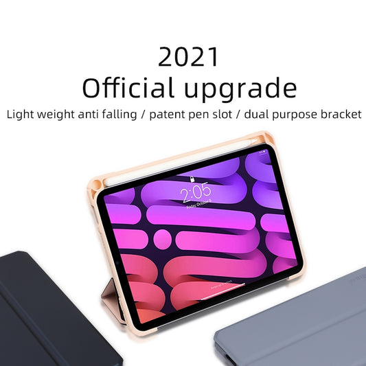 Mutural Pinyue Series Horizontal Flip Tablet Leather Case with Holder & Pen Slot & Sleep / Wake-up Function, For iPad mini 6 / mini 2024