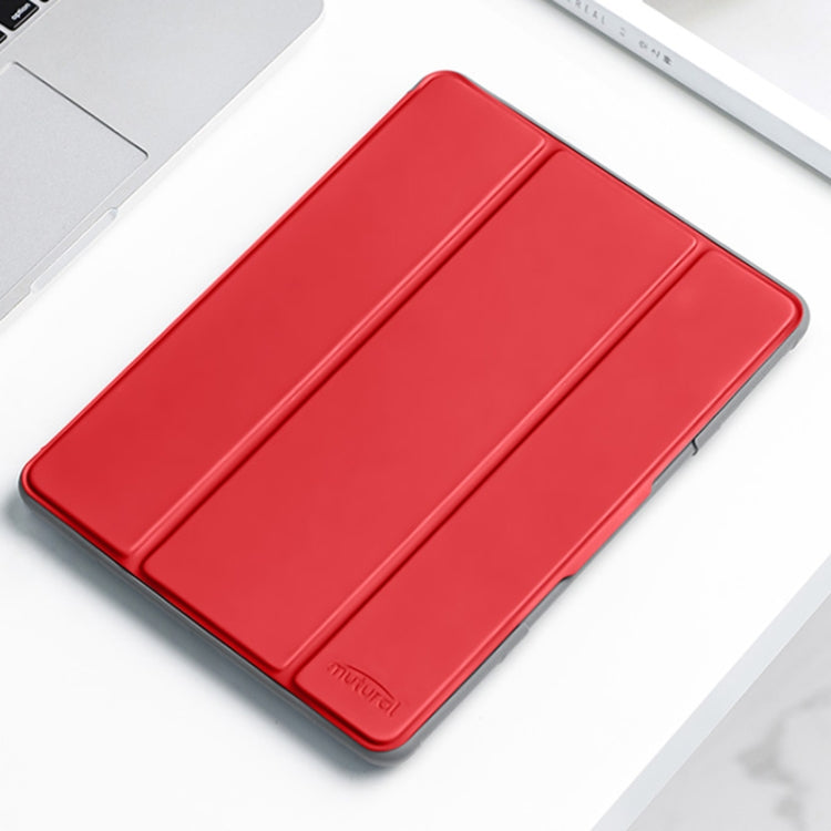 Mutural Horizontal Flip Tablet Leather Case with Holder & Pen Slot, For iPad mini 6 / mini 2024