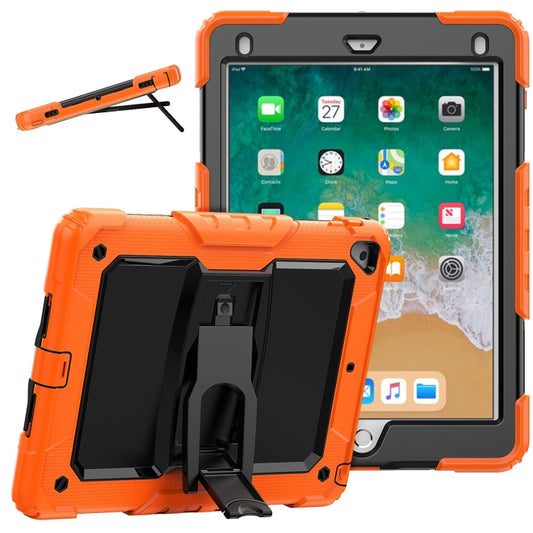 Shockproof Colorful Silicone + Black PC Tablet Protective Case with Holder & Shoulder Strap, For iPad 9.7 2018 / 2017, For Samsung Galaxy Tab A7 2020 T500