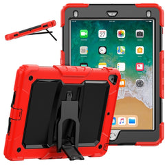 Shockproof Colorful Silicone + Black PC Tablet Protective Case with Holder & Shoulder Strap, For iPad 9.7 2018 / 2017, For Samsung Galaxy Tab A7 2020 T500