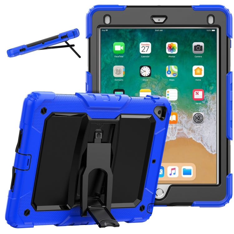 Shockproof Colorful Silicone + Black PC Tablet Protective Case with Holder & Shoulder Strap, For iPad 9.7 2018 / 2017, For Samsung Galaxy Tab A7 2020 T500