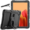 Shockproof Colorful Silicone + Black PC Tablet Protective Case with Holder & Shoulder Strap, For iPad 9.7 2018 / 2017, For Samsung Galaxy Tab A7 2020 T500