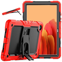 Shockproof Colorful Silicone + Black PC Tablet Protective Case with Holder & Shoulder Strap, For iPad 9.7 2018 / 2017, For Samsung Galaxy Tab A7 2020 T500