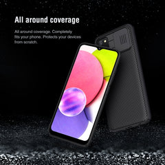 NILLKIN Black Mirror Series PC Camshield Full Coverage Dust-proof Scratch Resistant Case, For Samsung Galaxy A03s / A037G