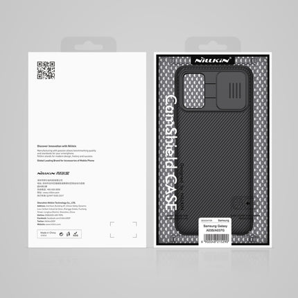 NILLKIN Black Mirror Series PC Camshield Full Coverage Dust-proof Scratch Resistant Case, For Samsung Galaxy A03s / A037G