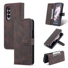 AZNS Dream II Skin Feel PU+TPU Horizontal Flip PU Phone Case, For Samsung Galaxy Z Flip3 5G, For Samsung Galaxy Z Fold3 5G