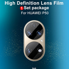 IMAK HD Rear Camera Lens Tempered Glass Film, For Huawei P50
