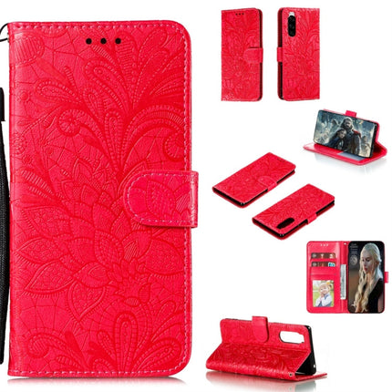 Lace Flower Horizontal Flip Leather Case with Holder & Card Slots & Wallet & Photo Frame, For Sony Xperia 5, For Nokia 7.2, For Xiaomi Mi 9 Pro