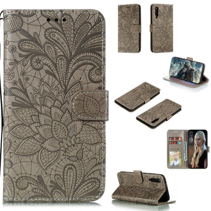 Lace Flower Horizontal Flip Leather Case with Holder & Card Slots & Wallet & Photo Frame, For Sony Xperia 5, For Nokia 7.2, For Xiaomi Mi 9 Pro