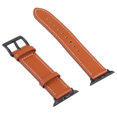 Leather Replacement Watchband For Apple Watch Series, 7 45mm / 6&SE&5&4 44mm / 3&2&1 42mm, 7 41mm / 6&SE&5&4 40mm / 3&2&1 38mm