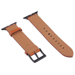 Leather Replacement Watchband For Apple Watch Series, 7 45mm / 6&SE&5&4 44mm / 3&2&1 42mm, 7 41mm / 6&SE&5&4 40mm / 3&2&1 38mm