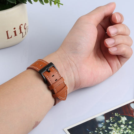 Leather Replacement Watchband For Apple Watch Series, 7 45mm / 6&SE&5&4 44mm / 3&2&1 42mm, 7 41mm / 6&SE&5&4 40mm / 3&2&1 38mm