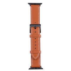 Leather Replacement Watchband For Apple Watch Series, 7 45mm / 6&SE&5&4 44mm / 3&2&1 42mm, 7 41mm / 6&SE&5&4 40mm / 3&2&1 38mm