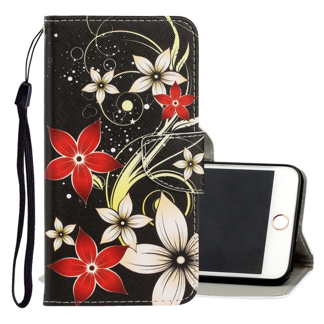 3D Colored Drawing Horizontal Flip PU Leather Case with Holder & Card Slots & Wallet, For iPhone 6 / 6s