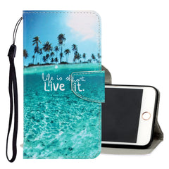3D Colored Drawing Horizontal Flip PU Leather Case with Holder & Card Slots & Wallet, For iPhone 6 / 6s