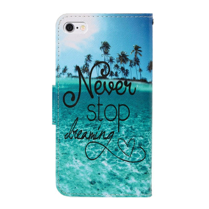 3D Colored Drawing Horizontal Flip PU Leather Case with Holder & Card Slots & Wallet, For iPhone 6 Plus / 6s Plus