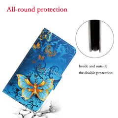 3D Colored Drawing Horizontal Flip PU Leather Case with Holder & Card Slots & Wallet, For iPhone SE 2022 / SE 2020 / 8 / 7