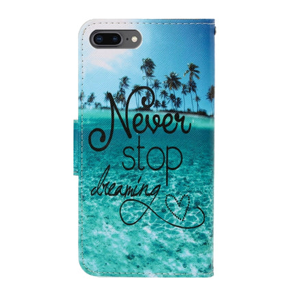 3D Colored Drawing Horizontal Flip PU Leather Case with Holder & Card Slots & Wallet, For iPhone 8 Plus / 7 Plus