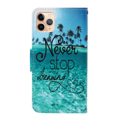 3D Colored Drawing Horizontal Flip PU Leather Case with Holder & Card Slots & Wallet, For iPhone 11 Pro