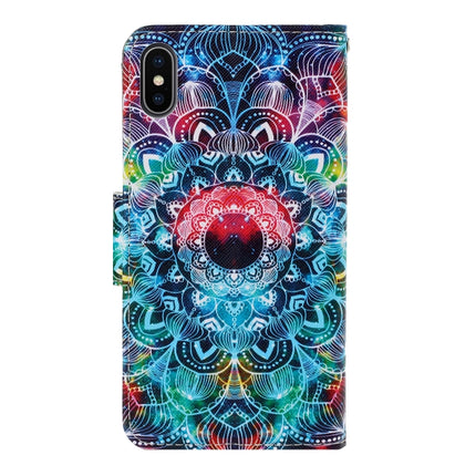 3D Colored Drawing Horizontal Flip PU Leather Case with Holder & Card Slots & Wallet, For iPhone X / XS
