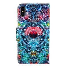 3D Colored Drawing Horizontal Flip PU Leather Case with Holder & Card Slots & Wallet, For iPhone X / XS