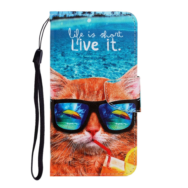 3D Colored Drawing Horizontal Flip PU Leather Case with Holder & Card Slots & Wallet, For iPhone X / XS