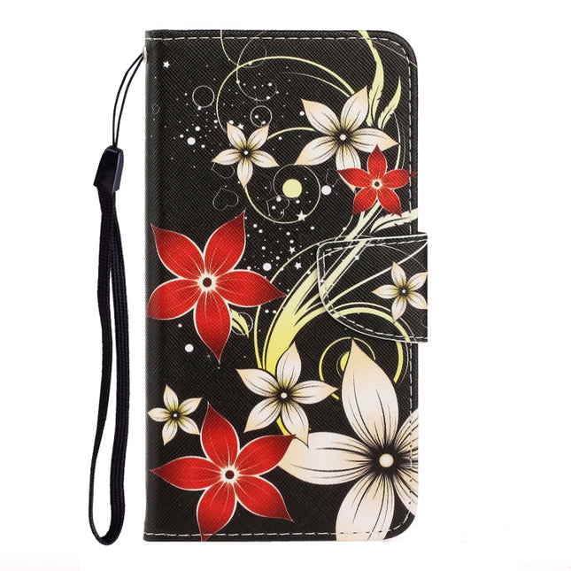 3D Colored Drawing Horizontal Flip PU Leather Case with Holder & Card Slots & Wallet, For iPhone XR