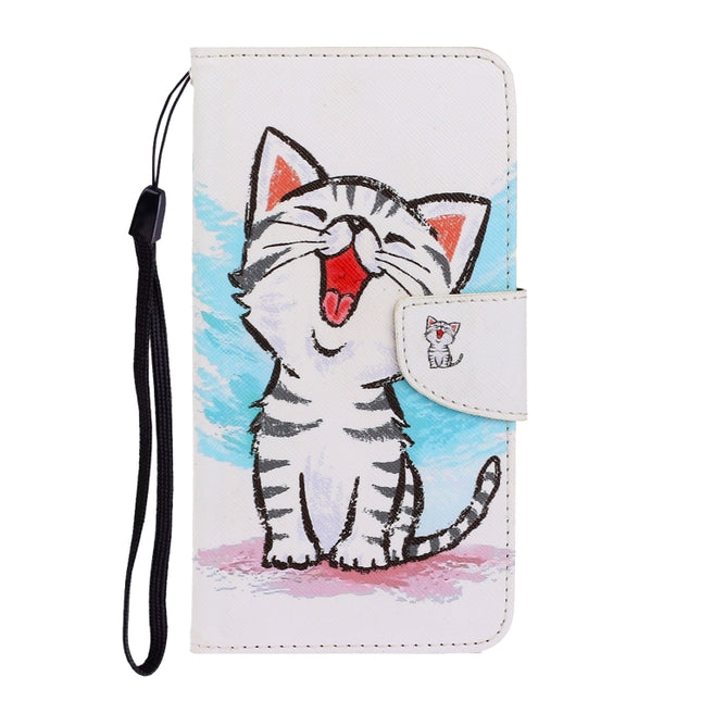3D Colored Drawing Horizontal Flip PU Leather Case with Holder & Card Slots & Wallet, For iPhone XS Max