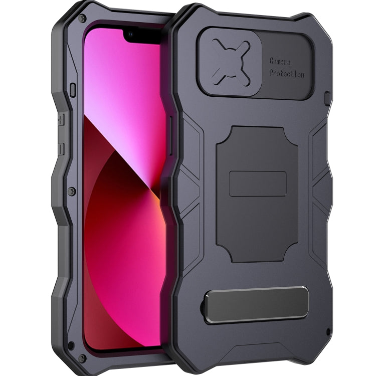 Camshield Shockproof Waterproof Dustproof Metal Case with Holder, For iPhone 13 mini, For iPhone 13, For iPhone 13 Pro, For iPhone 13 Pro Max, For iPhone 12 / 12 Pro, For iPhone 12 Pro Max