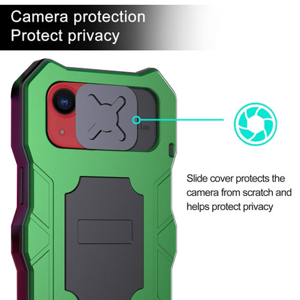 Camshield Shockproof Waterproof Dustproof Metal Case with Holder, For iPhone 13, For iPhone 13 Pro, For iPhone 13 Pro Max, For iPhone 12 / 12 Pro
