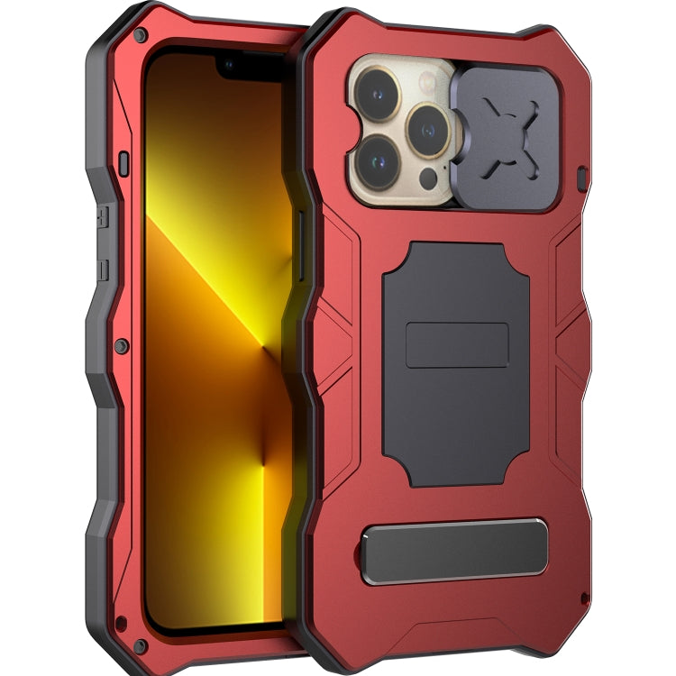 Camshield Shockproof Waterproof Dustproof Metal Case with Holder, For iPhone 13 mini, For iPhone 13, For iPhone 13 Pro, For iPhone 13 Pro Max, For iPhone 12 / 12 Pro, For iPhone 12 Pro Max