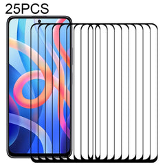 25 PCS Full Glue Full Screen Tempered Glass Film, For Xiaomi Redmi Note 11 China / Poco M4 Pro 5G(25 PCS), For Xiaomi Redmi Note 11 Pro / 11 Pro+(25 PCS)