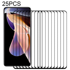 25 PCS Full Glue Full Screen Tempered Glass Film, For Xiaomi Redmi Note 11 China / Poco M4 Pro 5G(25 PCS), For Xiaomi Redmi Note 11 Pro / 11 Pro+(25 PCS)