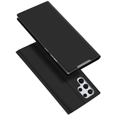 DUX DUCIS Skin Pro Series Horizontal Flip Leather Phone Case with Holder & Card Slots, For Samsung Galaxy S22 5G, For Samsung Galaxy S22+ 5G, For Samsung Galaxy S22 Ultra 5G