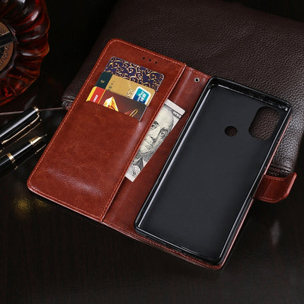 idewei Crazy Horse Texture Leather Phone Case with Holder & Card Slots & Wallet, For Motorola Moto E20, For Nokia C30, For OnePlus 9RT 5G