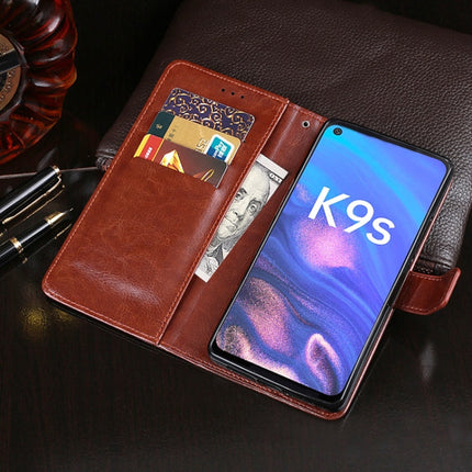 idewei Crazy Horse Texture Leather Phone Case with Holder & Card Slots & Wallet, For OPPO K9s, For Oukitel C25, For OPPO Realme GT Neo2
