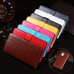 idewei Crazy Horse Texture Leather Phone Case with Holder & Card Slots & Wallet, For OPPO K9s, For Oukitel C25, For OPPO Realme GT Neo2