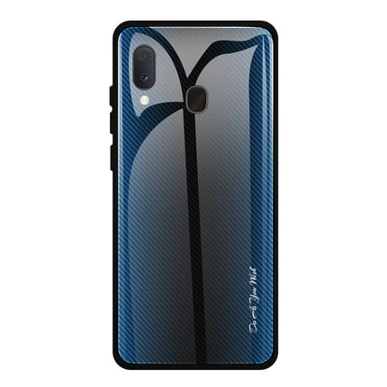 Texture Gradient Glass Protective Case, For Galaxy A20 / A30, For Galaxy A50, For Galaxy A80 / A90, For Galaxy Note 9