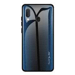 Texture Gradient Glass Protective Case, For Galaxy A20 / A30, For Galaxy A50, For Galaxy A80 / A90, For Galaxy Note 9