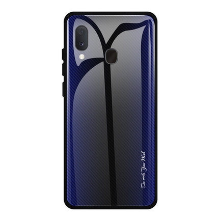 Texture Gradient Glass Protective Case, For Galaxy A20 / A30, For Galaxy A50, For Galaxy A80 / A90, For Galaxy Note 9