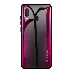 Texture Gradient Glass Protective Case, For Galaxy A20 / A30, For Galaxy A50, For Galaxy A80 / A90, For Galaxy Note 9