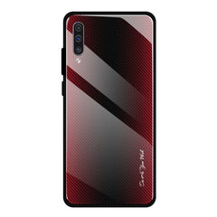 Texture Gradient Glass Protective Case, For Galaxy A20 / A30, For Galaxy A50, For Galaxy A80 / A90, For Galaxy Note 9