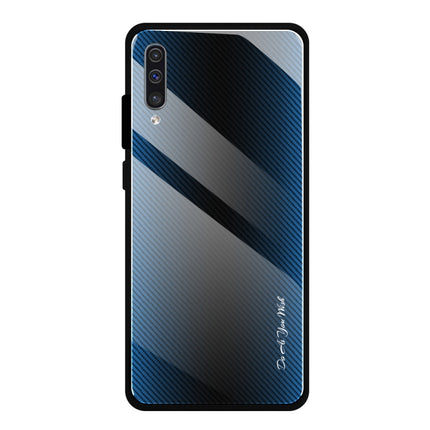 Texture Gradient Glass Protective Case, For Galaxy A20 / A30, For Galaxy A50, For Galaxy A80 / A90, For Galaxy Note 9