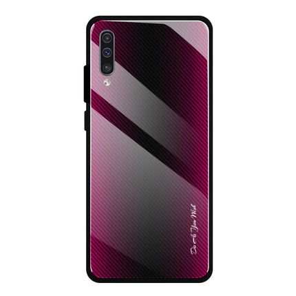 Texture Gradient Glass Protective Case, For Galaxy A20 / A30, For Galaxy A50, For Galaxy A80 / A90, For Galaxy Note 9