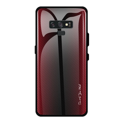 Texture Gradient Glass Protective Case, For Galaxy A20 / A30, For Galaxy A50, For Galaxy A80 / A90, For Galaxy Note 9