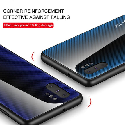 Texture Gradient Glass Protective Case, For Galaxy Note 10 Pro, For Galaxy S10, For iPhone SE 2022 / SE 2020 / 8 / 7, For iPhone XS Max