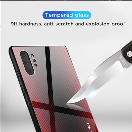 Texture Gradient Glass Protective Case, For Galaxy Note 10 Pro, For Galaxy S10, For iPhone SE 2022 / SE 2020 / 8 / 7, For iPhone XS Max