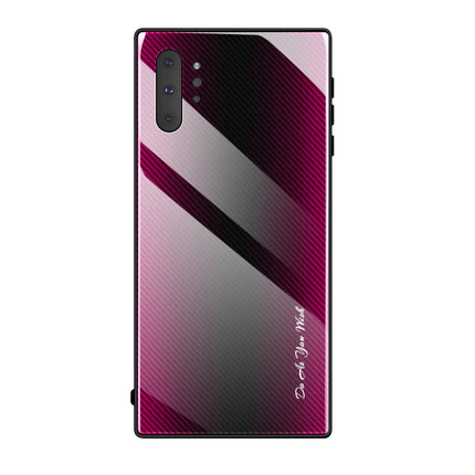 Texture Gradient Glass Protective Case, For Galaxy Note 10 Pro, For Galaxy S10, For iPhone SE 2022 / SE 2020 / 8 / 7, For iPhone XS Max